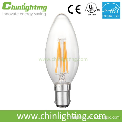 Edison light bulb CE RoHs UL listed C35 Candle light bulb